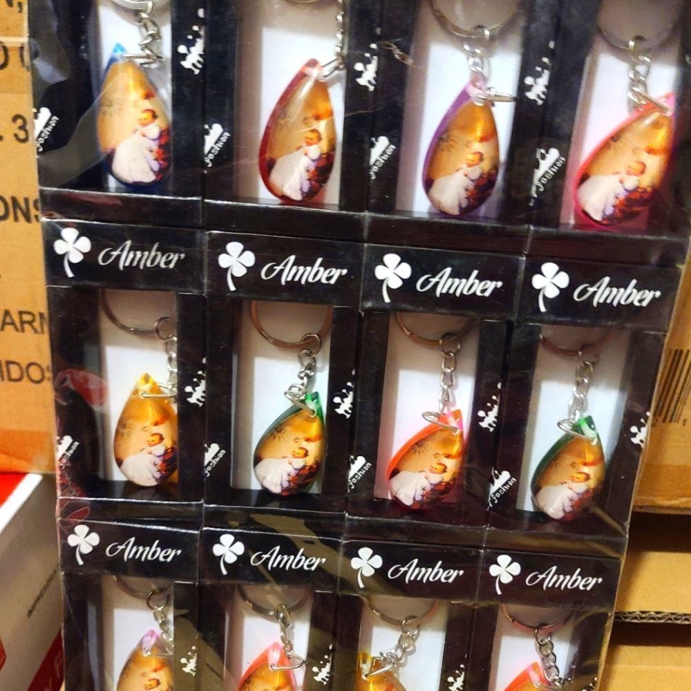 Baptism party favors key chains